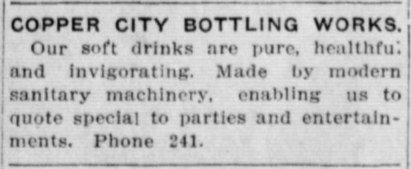 Newspaper ad - <i>The Calumet News</i>, 19 Apr 1911